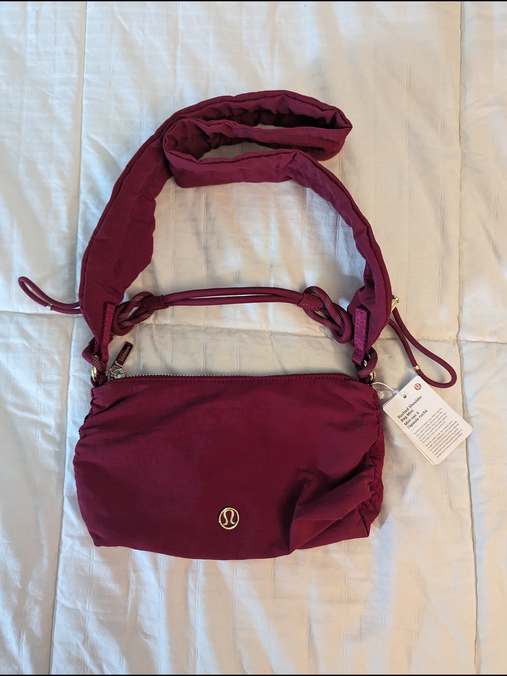 NWT- lululemon athletica Burgundy Crossbody Bag